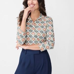 J. McLaughlin 3/4 Mod Orbit 3/4 Shirt